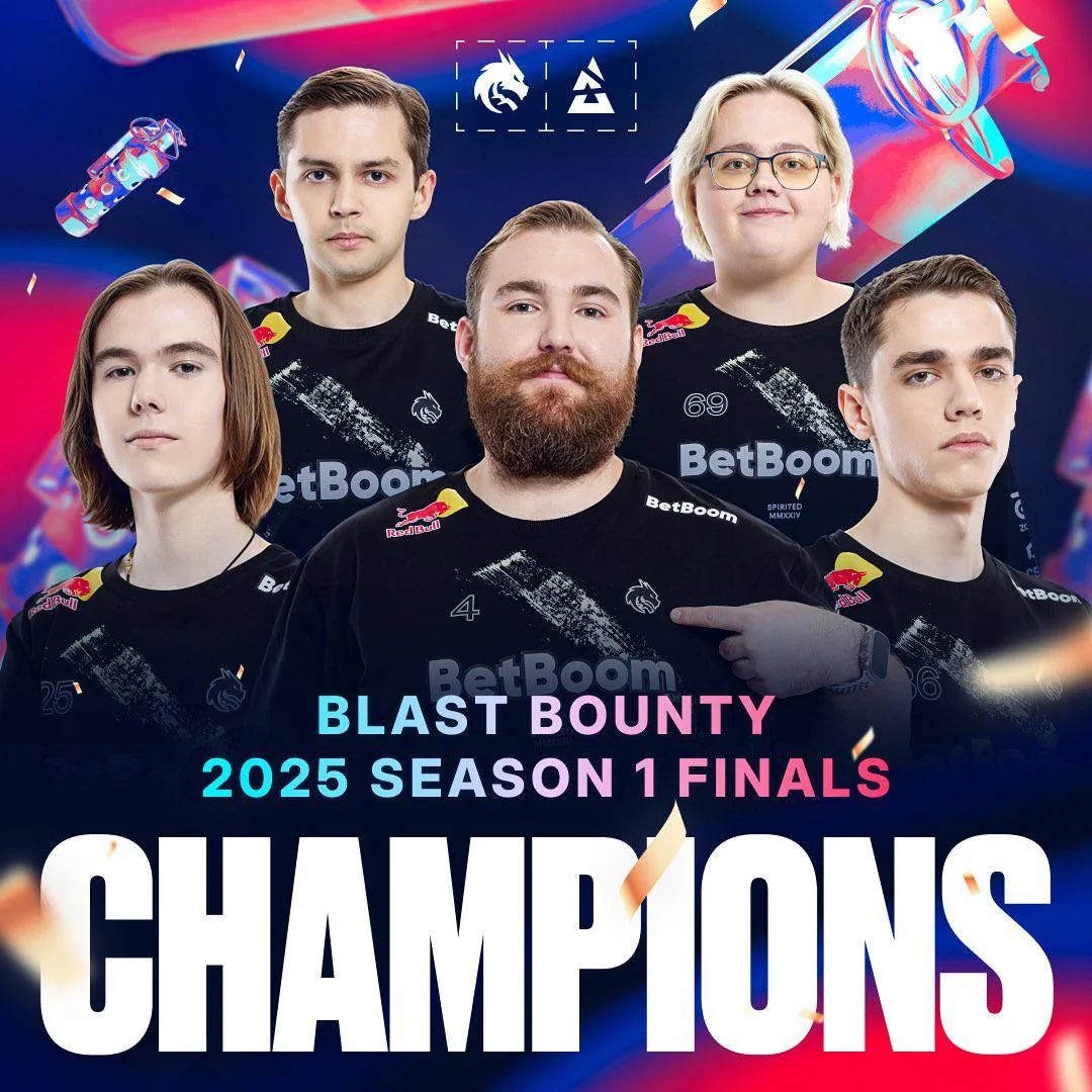 Team Spirit Juara BLAST Bounty Season 1 Finals Usai Dominasi Penuh atas Eternal Fire!